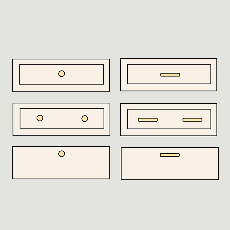 Knobs vs Pulls on Drawers