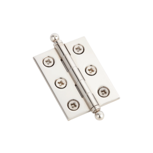 2300 (Pair of) Brass Hinge with Ball Finials and Pozi Screws