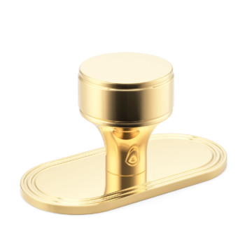Barwick Plain Cabinet Knob with Backplate