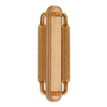 Barwick Ridged Back to Back Pull Handles with Backplate