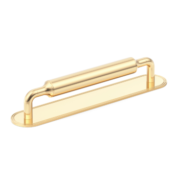 Barwick Plain Cabinet Pull Handle with Backplate