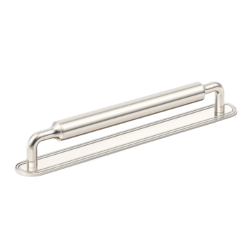 Barwick Slim Plain Cabinet Pull Handle with Backplate