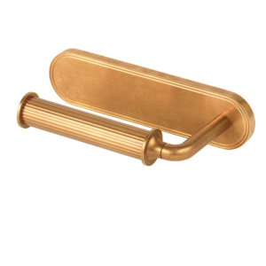 Barwick Ridged Toilet Roll Holder with Backplate