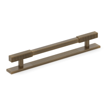 Digbeth Ridged Cabinet Handle with Backplate