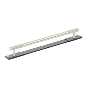 MIX Diamond Knurled Appliance Pull Handle & Backplate - Mixed Finish