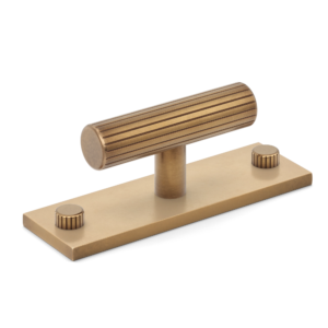 MIX Straight Knurled T-bar Handle & Backplate