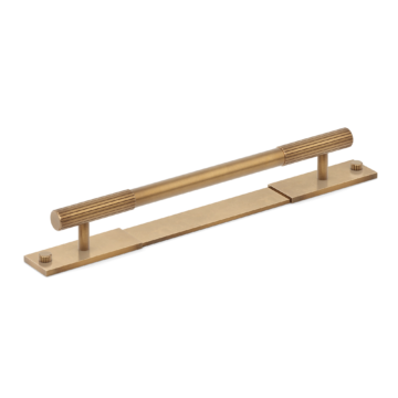 MIX Straight Knurled Pull Handle & Backplate