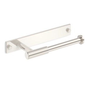 MIX Straight Knurled Toilet Roll Holder & Backplate