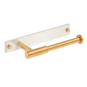 MIX Plain Toilet Roll Holder & Backplate - Mixed Finish