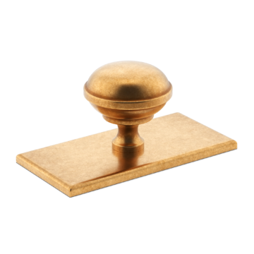 Queslett Cabinet Knob with Rectangular Backplate
