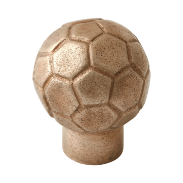 Whimsical Soccer Ball Silicon Bronze Cabinet Knob