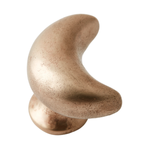 Whimsical Moon Bronze Cabinet Knob