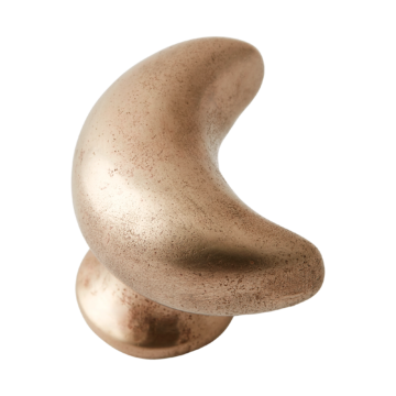 Whimsical Moon Bronze Cabinet Knob