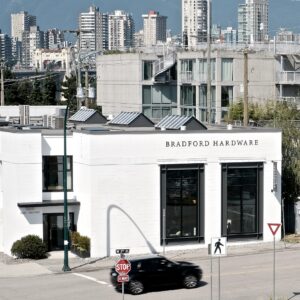 Bradford Hardware showroom exterior in Vancouver