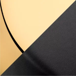 Estate Split Non Lacquered Brass And Satin Black