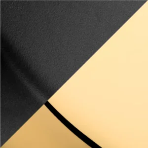 Estate Split Satin Black And Non Lacquered Brass