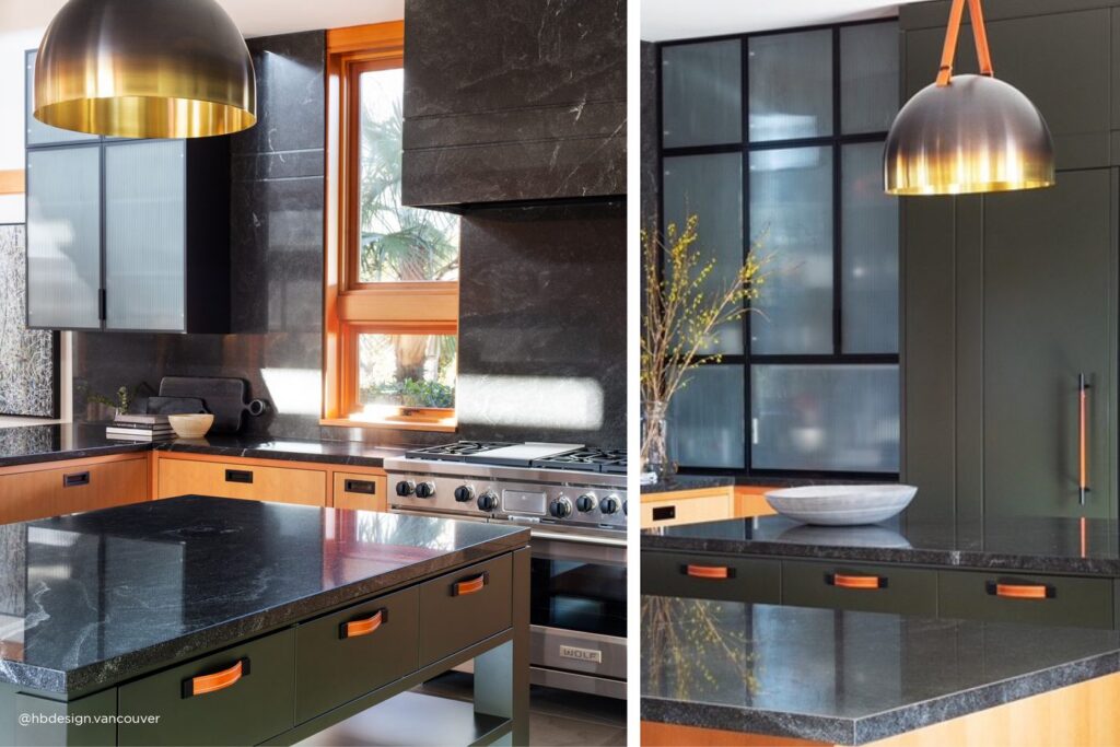 Turnstyle Designs Arched pull in Leather — Kitchen