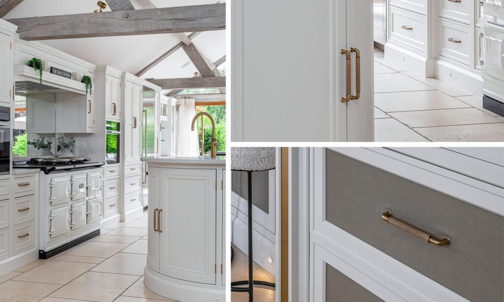Turnstyle Designs Bar pull in Antique Brass — Kitchen