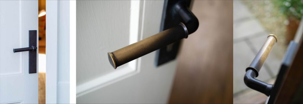 Turnstyle Designs Straight lever in Oil Rubbed Bronze — Living Room