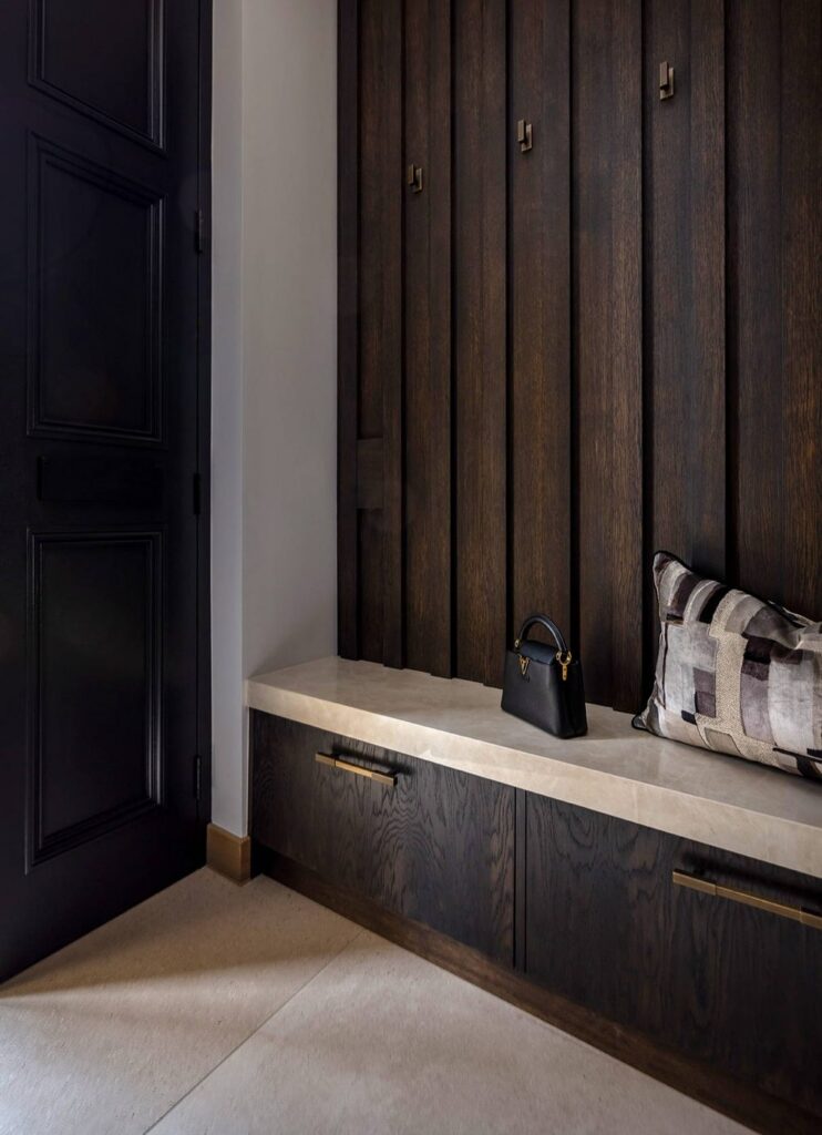 Armac Martin Bar pull in Antique Brass — Entry / Foyer