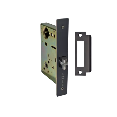 Locks for custom-bored door
