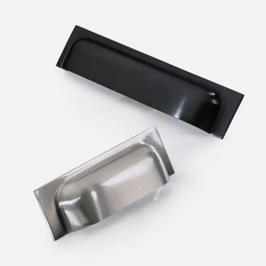 Ashley Norton cabinet hardware in Unlacquered Brass (Living Finish) — Flatlay