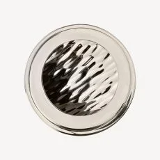 Hammered Over Polished Nickel