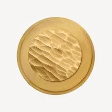 Hammered Over Satin Brass