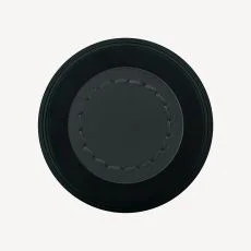 Split Black And Dark Grey Leather