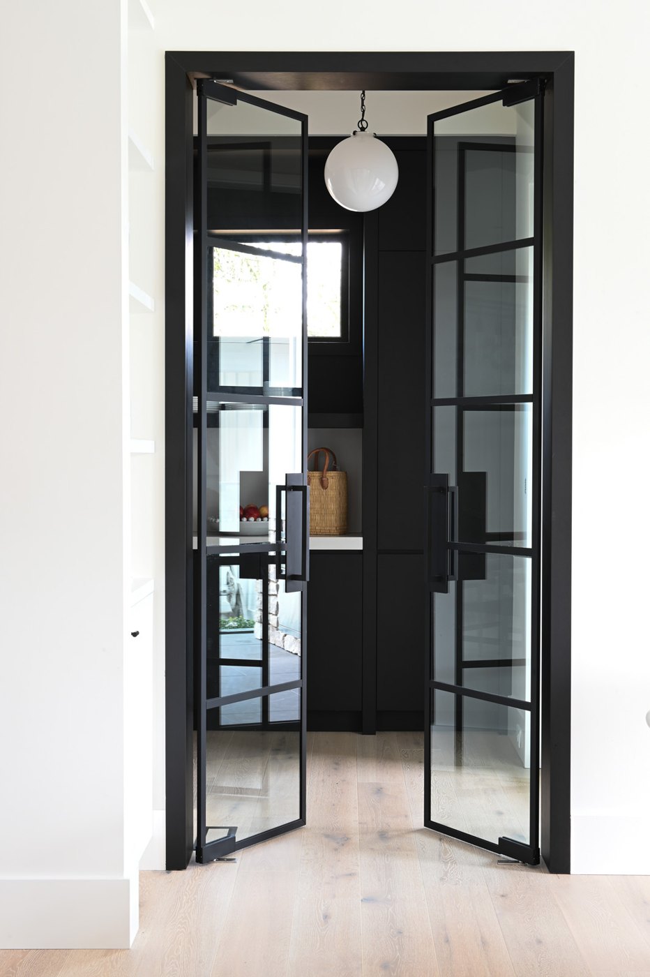 Ferme Moderne — steel-and-glass doors